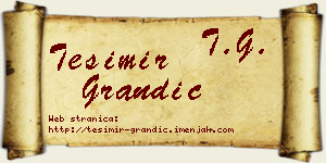 Tešimir Grandić vizit kartica